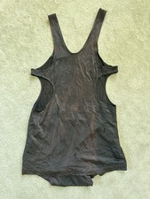 1920s Silk Jersey Men&rsquo;s Cutaway Swim Suit Period Clothing Small, Burgundy