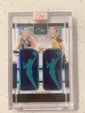 2025 Panini One & One Kelsey Plum Cameron Brink Dual Logo Women 1/1 Sparks