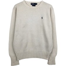 Used Ralph Lauren POLO by Ralph Lauren cotton knit sweater men's size S app...