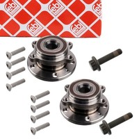 2X Febi Radnabe FüR Vw Golf 5 6 Passat B6 B7 A3 Q3 Leon Octavia Vorne / Hinten