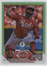 2023 Topps Series 1 1st Edition Green Foil 98/150 Vladimir Gutierrez #198 02u3