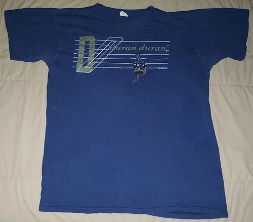 DURAN DURAN CONCERT TOUR T SHIRT XL ROCK BAND 80s D 1980s vintage concert t-shirt, vintage, size XL, single stitch, B+ condition