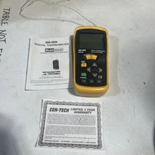 CEN-TECH 92242 digital thermometer with K type probe