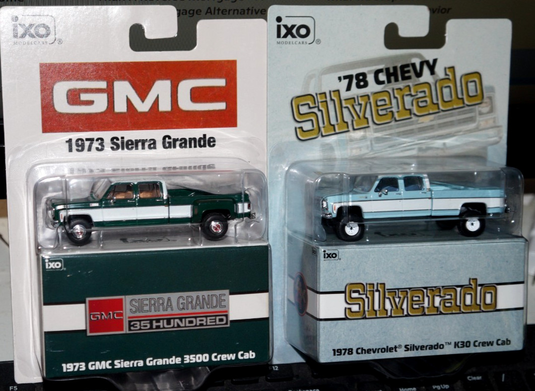 IXO 1978 GMC Sierra Grande 3500 Crewcab Squarebody 1978 Chey Silverado Lot