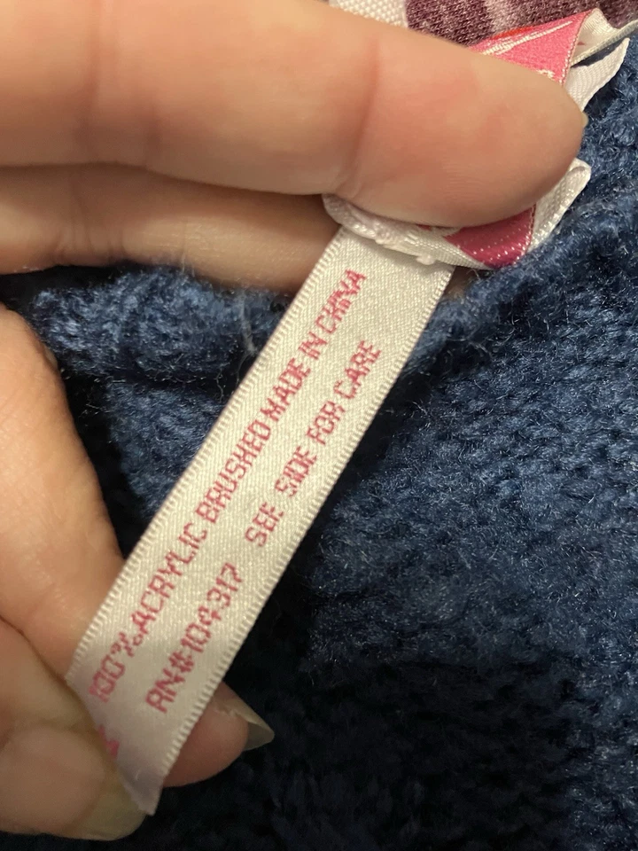 VESTIDO SUÉTER DE PUNTO CON CABLE DEREK HEART MUJER TALLA M En Azul Marino Foto 4 de 4