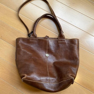 MarcO'Polo Satchel Handbag Shoulder Tote Bag Purse Leather Brown USED From Japan