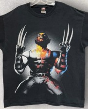 Vintage Marvel Wolverine Mad Engine T Shirt XL 24  x28.5   Hole