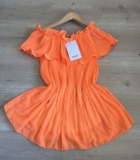 Top Size 12-16 Bright Orange Melly MULTIWAY TOP Made In Italy