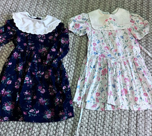Vintage floral smocked rare editions dresses size 6