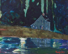 George Benjamin Luks Saltbox Canvas Print 16 x 20