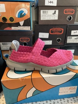 Kids Bernie Mev Shoes Charm 2x Hot Pink Size 35 (3.5) NIB
