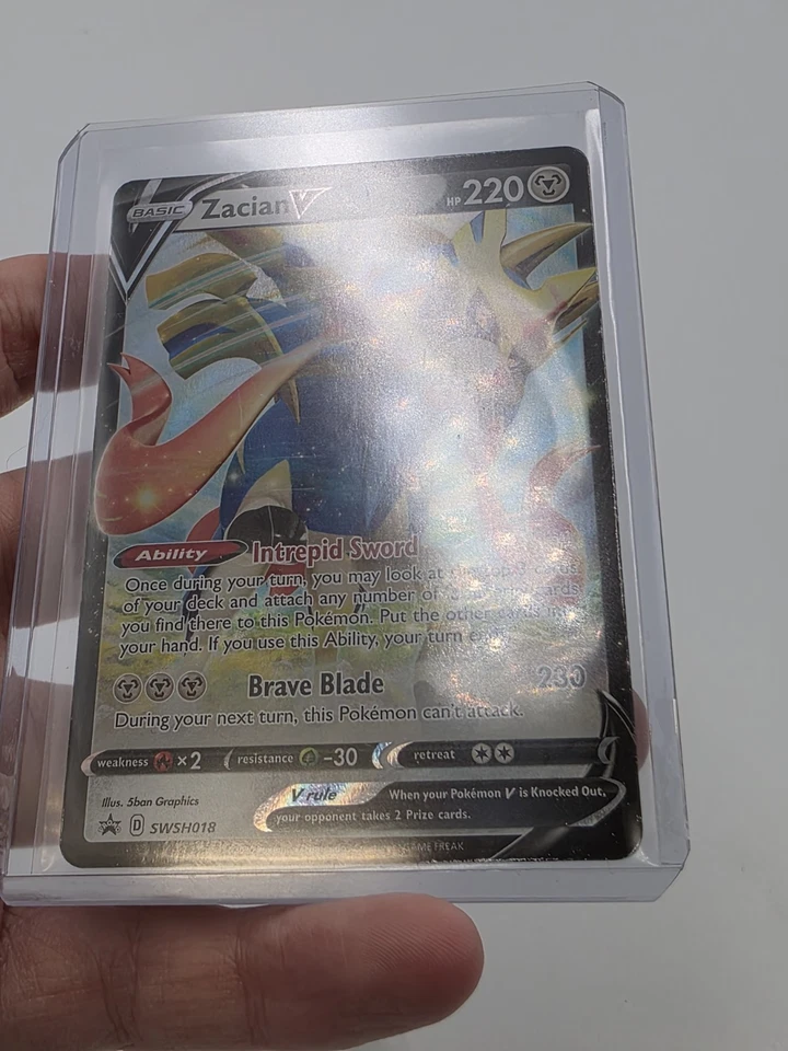 Zacian V SWSH018 SWSH: Sword & Shield Promo Cards Holo - Image 2 of 3