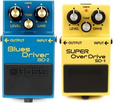 Boss BD-2 Blues Driver Pedal + Boss SD-1 Supe...