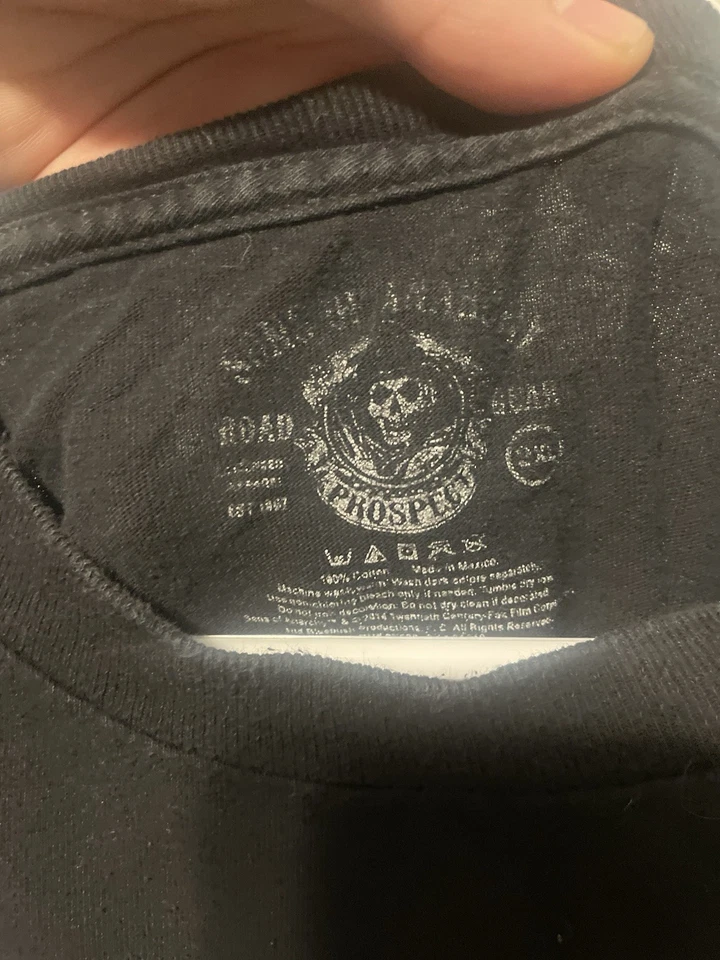 Sons Of Anarchy Vintage T-Shirt Size XL Black SAMCRO - Image 2 of 4