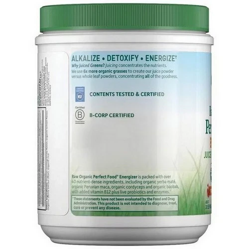Energizante de alimentos perfectos orgánicos crudos 9,73 OZ Foto 3 de 3