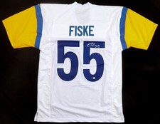 Braden Fiske Signed Los Angeles Rams Jersey (Beckett) 2024 2nd Round Pick / FSU