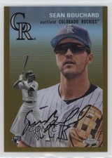 2023 Topps Chrome Platinum Anniversary Gold Refractor 17/50 Sean Bouchard 19wd