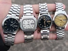 Lot of 4 Vintage SEIKO 5 Automatic Day-Date SS Men's Japanese Watches Working