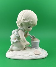 His Little Treasure Precious Moments Members Only Issue PM931 1993 Beach Sand