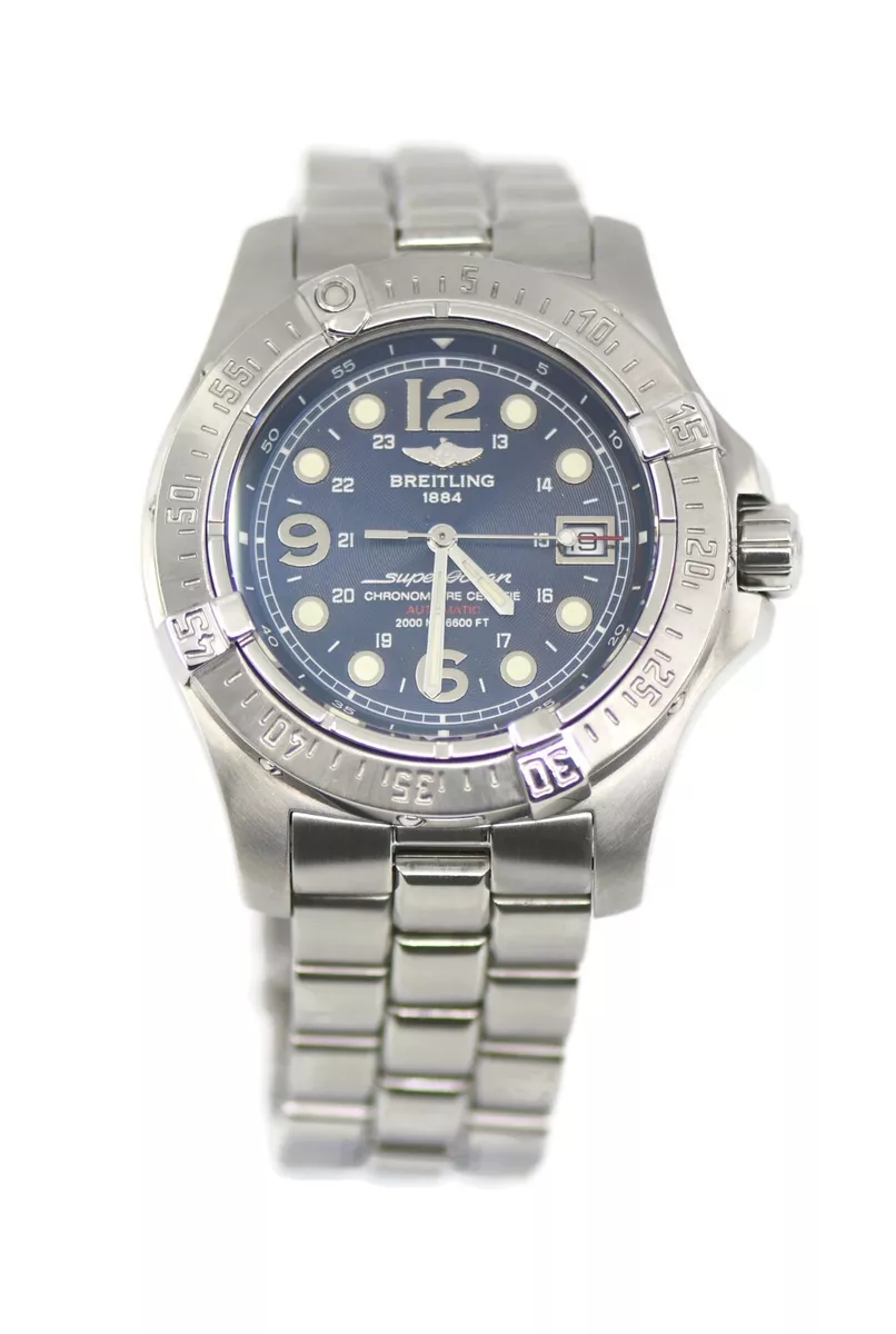 Breitling Superocean Stainless Steel Watch A17390 eBay