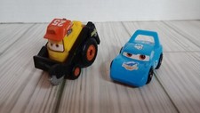 Lot Of 2 Disney Cars King 43 And Riplash Plastic Models