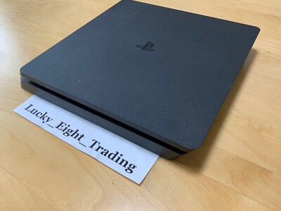 PS4 Jet Black Slim 500GB Console Full Accessories Sony PlayStation