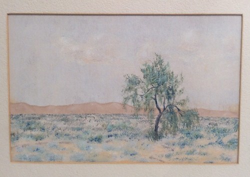 California Artist Kurt Reineman Desert Willow 1941 Oil On Canvas Framed Art - Picture 2 of 12