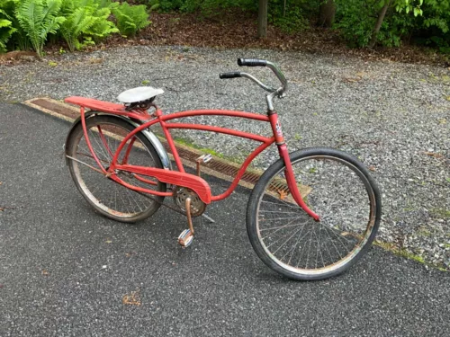 1950s VINTAGE ROADMASTER CRUISER BICYCLE - KLUNKER straight bar  MOTORBIKE ?