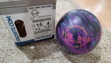 Ebonite The One Encore Bowling Ball 1st Quality 15 Pounds 3-4" Pin 3.3oz TW