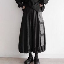Womens Baggy Japanese Style Loose Pants Casual Gothic Wide Leg Trousers Fashion