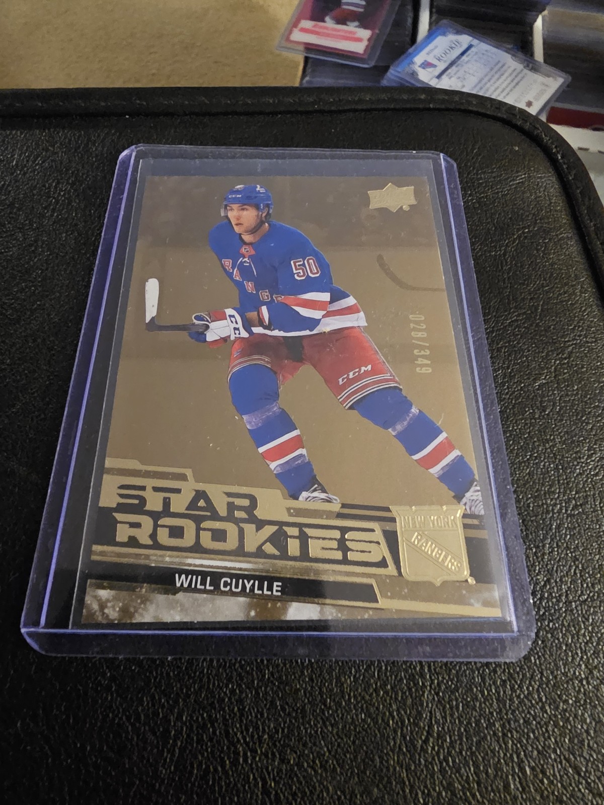 2023-24 Upper Deck Star Rookies Will Cuylle Gold 028/349
