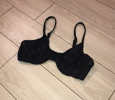 Vintage All The Time Maidenform Floral Lace Underwire Unlined Womens 34B Black