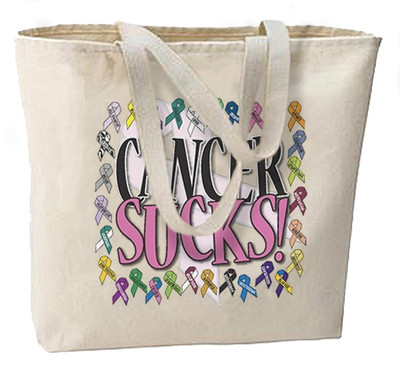 Womens Canvas Large Tote Shoulder Handbag Pink Ribbon Breast Cancer Awareness Flag Perfect Bag