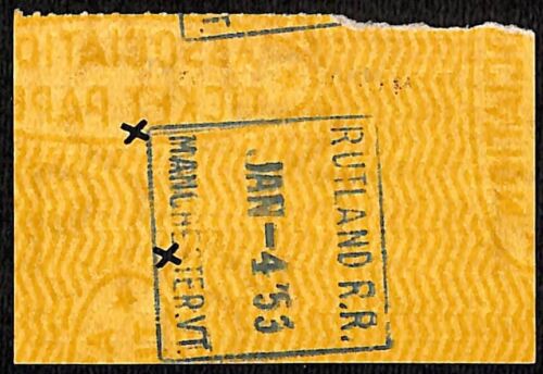 Group of 10 - Mostly 1953 Rutland Railroad Tickets / Stubs - Picture 8 of 20
