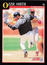1991 Score Ozzie Smith St. Louis Cardinals #825