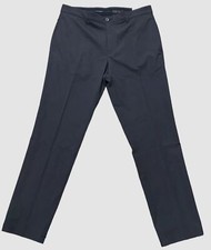  95 Perry Ellis Portfolio Men's Black Solid Slim-Fit Dress Pants Size 34W 34L