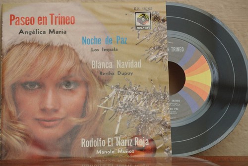 PASEO EN TRINEO FEAT. ANGELICA MARIA, LOS IMPALA, MANOLO MUÑOZ MEX 7" EP XMAS - Picture 3 of 5