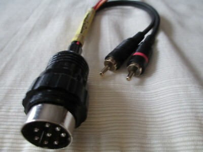 VINTAGE PIONEER CAR STEREO RADIO AMPLIFIER EQUALIZER 8 PIN DIN TO RCA ADAPTER  