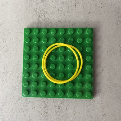 2x NEW LEGO Technic Yellow Rubber Band 33 mm (70905 / 85546) V-Belt NXT EV3