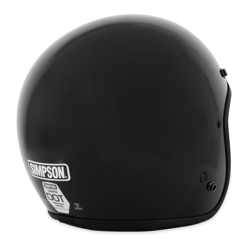 Simpson Motorcycle Black Chopper Helmet - XXL - Picture 3 of 5
