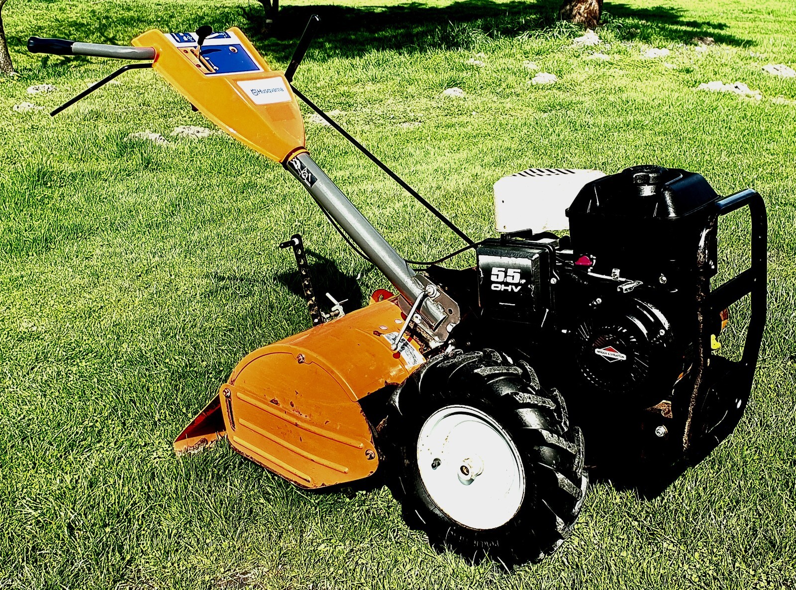 Free Delivery 5,5 Hp Husqvarna CRT51 Tiller Rotavator Cultivator B&S eBay