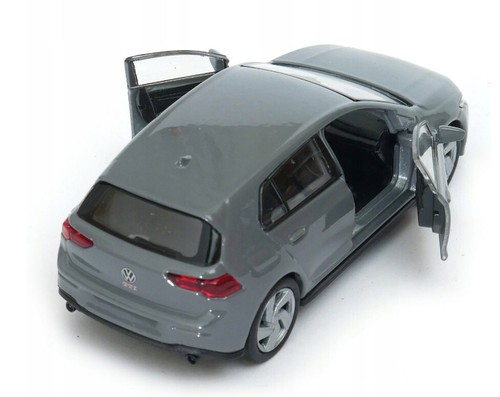 Welly Volkswagen Golf 8 GTI Gray 1:34 1:39 Scales 4.5 Inch Diecast Car in Box - Picture 6 of 8