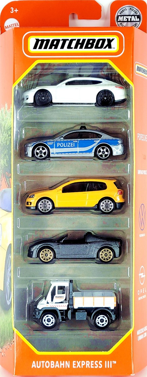 2022 Matchbox Autobahn Express III 5-Pack | Porsche | Volkswagen