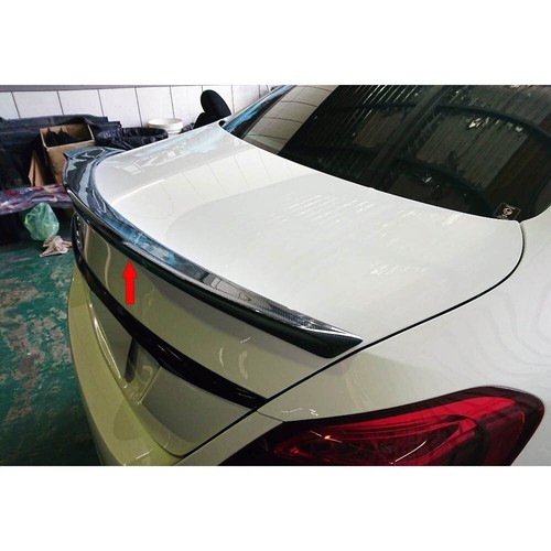 Carbon Fiber Fit For Mercedes Benz C200 W205 V TYPE REAR TRUNK SPOILER 15-21 - Picture 11 of 14