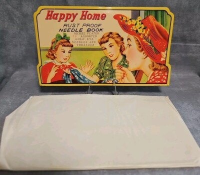 Vintage Happy Home Rust Proof Needle Book. CAME OUT OF MY GRANDMAS SEWING BOX!! 
