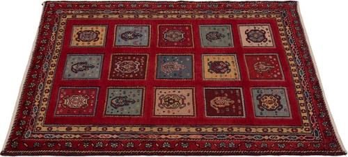 Nimbaft Handgeknüpfter Perserteppich 123x88 cm-Nomadic,Orient,Carpet,Rug,Rot - Bild 4 von 10