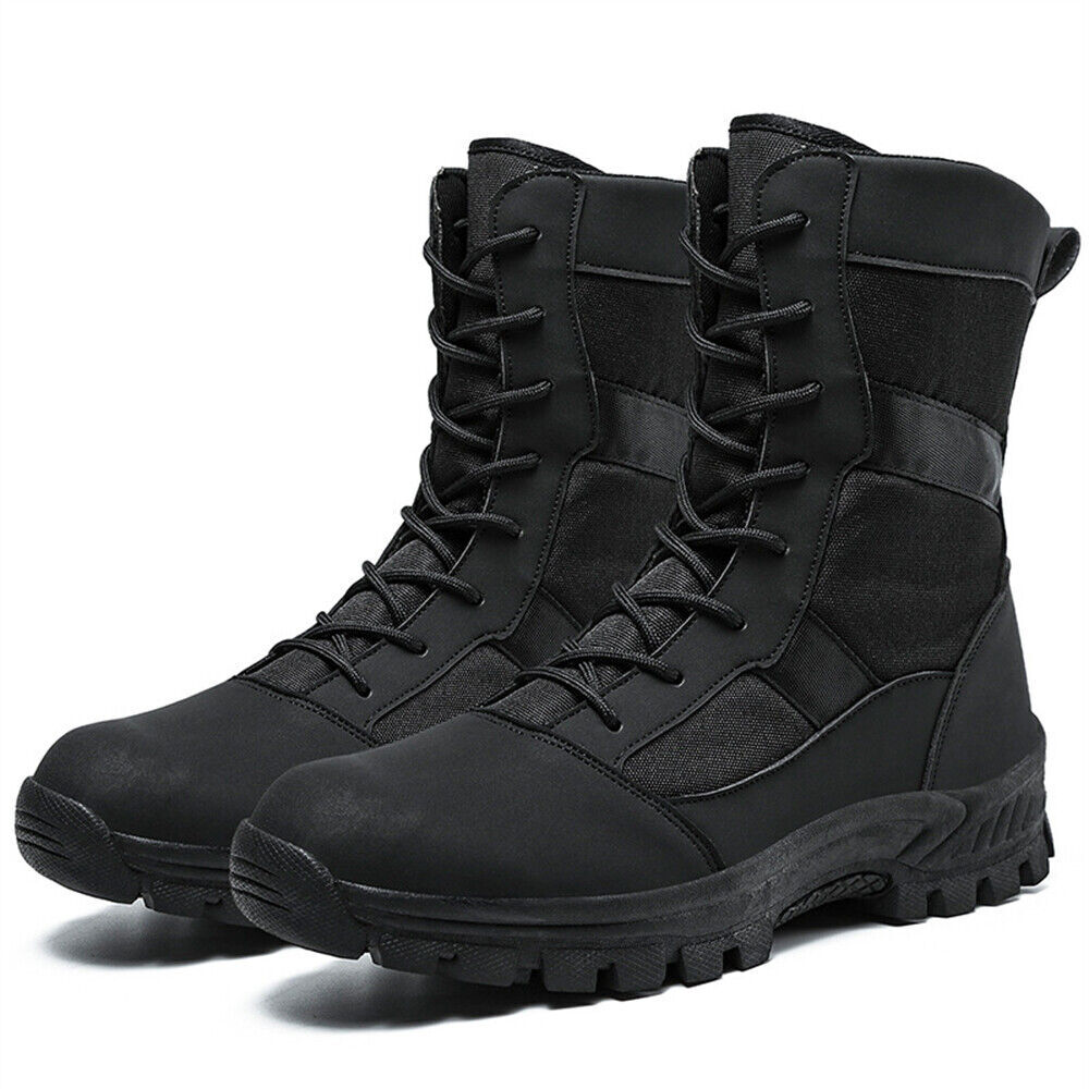 Men's Waterproof Lightweight Tactical Military Hiking Combat Boots-image
