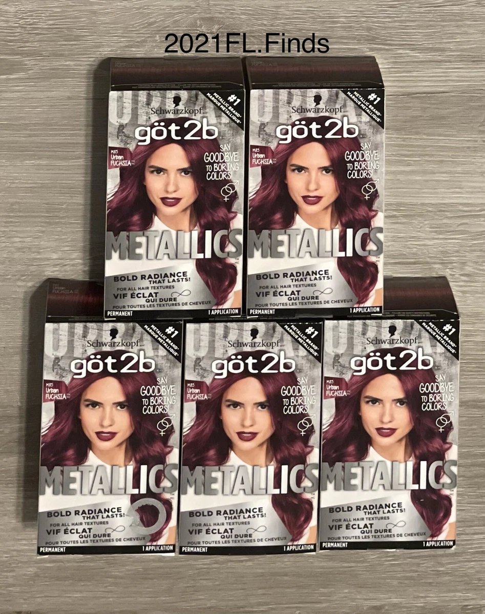 Schwarzkopf Got2b Metallics Permanent Hair Color, M67 Blue, 47 OFF