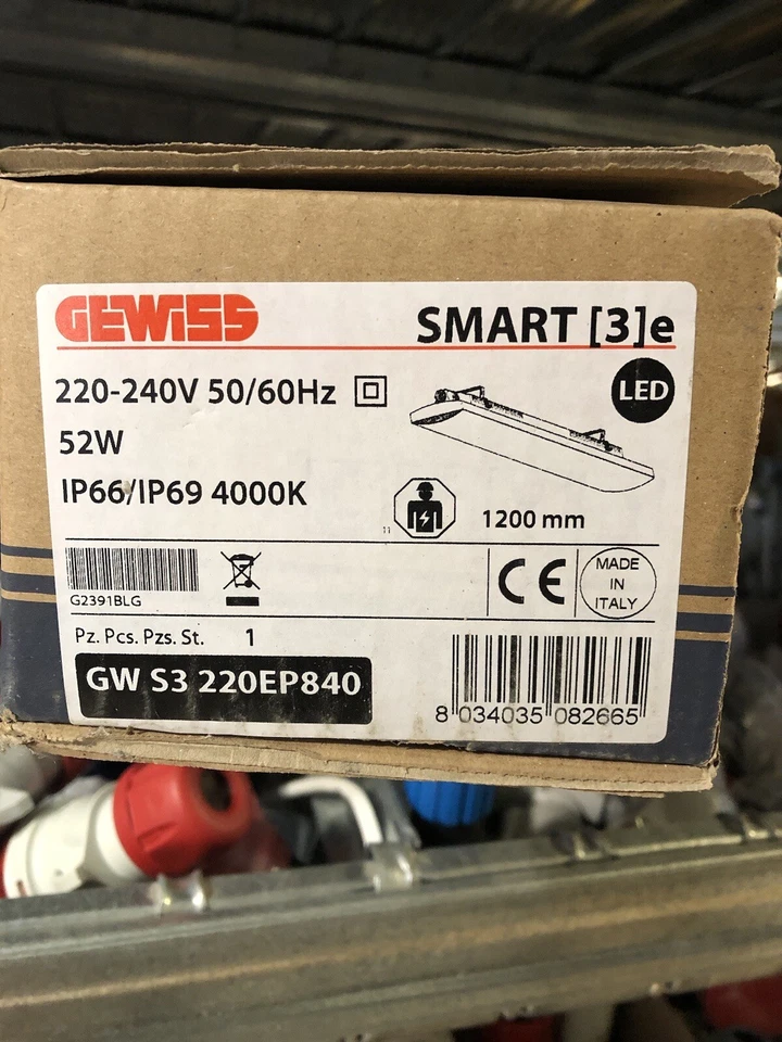 PLAFONIERA IP66 stagna gewiss S3220ET840 LED 52W 4000K 6300 LUMEN - Immagine 3 di 3