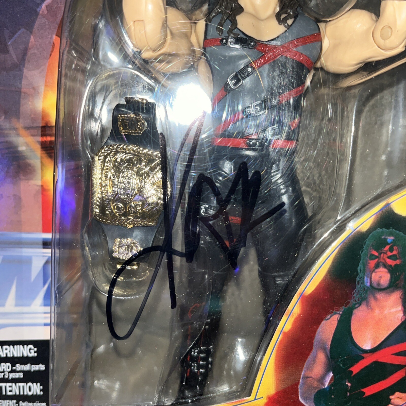 KANE Signed  WWE WWF Jakks Pacific Wrestling Figure Moc Autographed